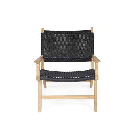 Zane Accent Arm Chair – Black (Close Weave) - 0.72m