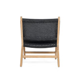 Zane Accent Arm Chair – Black (Close Weave) - 0.72m