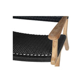 Zane Accent Arm Chair – Black (Close Weave) - 0.72m