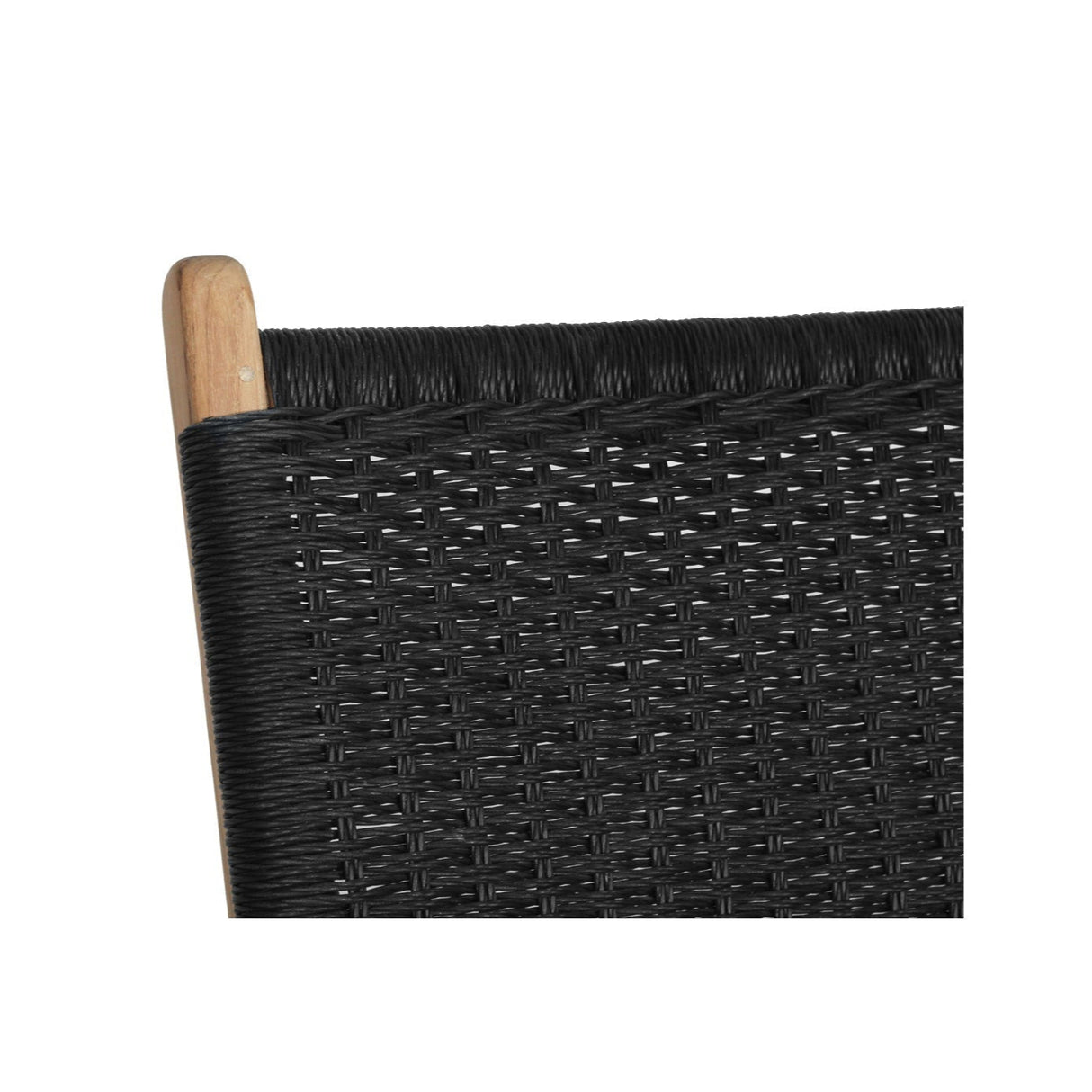 Zane Accent Arm Chair – Black (Close Weave) - 0.72m