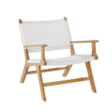 Zane Accent Arm Teak Chair – Whitley (Close Weave) - 0.72m