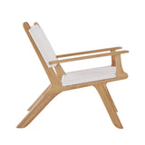 Zane Accent Arm Teak Chair – Whitley (Close Weave) - 0.72m