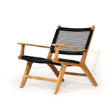 Zane Accent Teak Arm Chair – Black