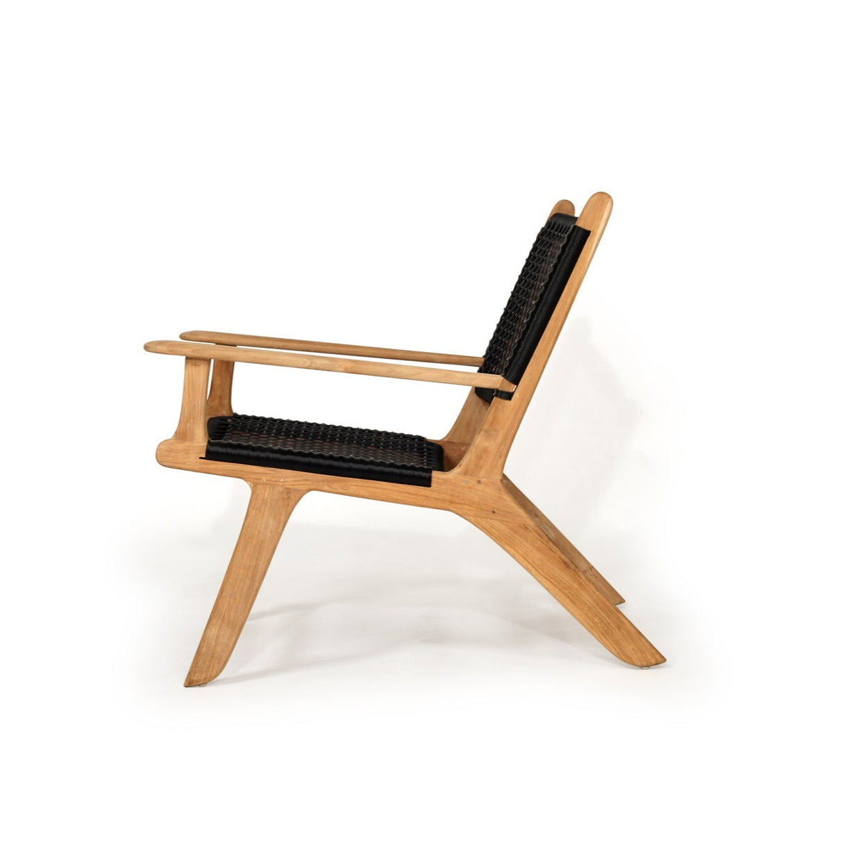 Zane Accent Teak Arm Chair – Black
