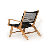 Zane Accent Teak Arm Chair – Black