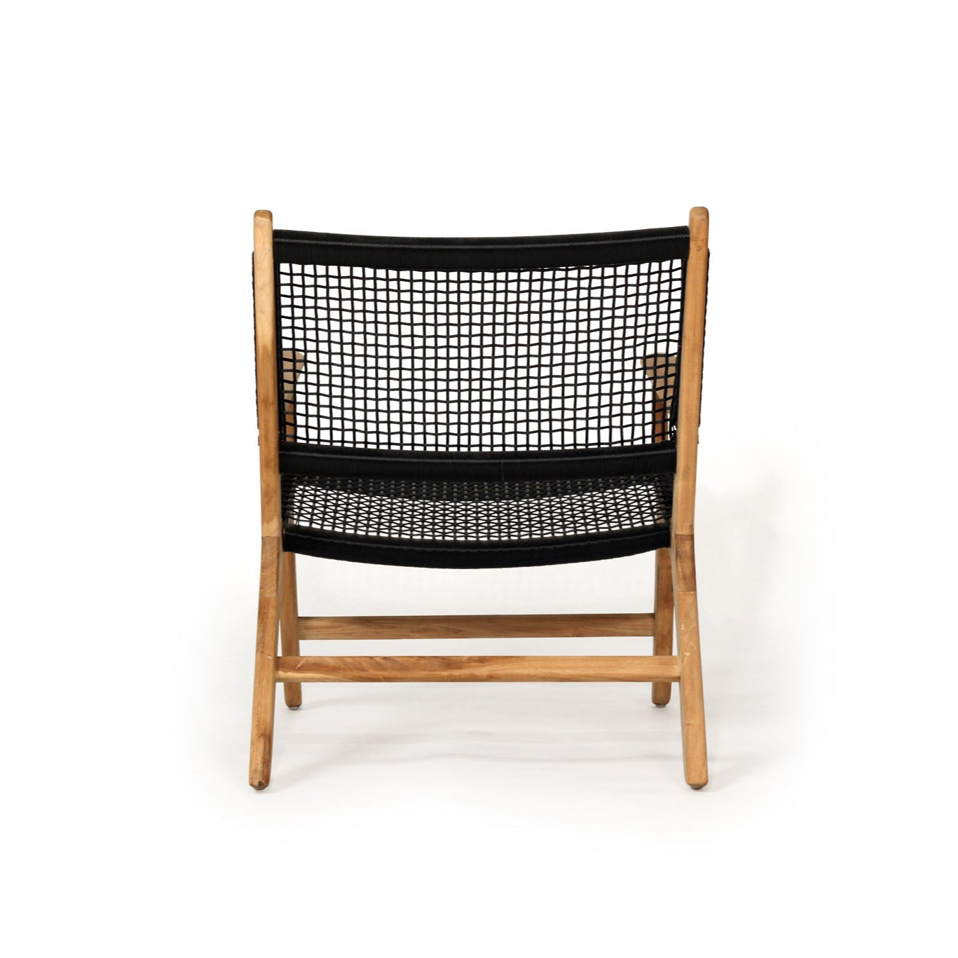 Zane Accent Teak Arm Chair – Black