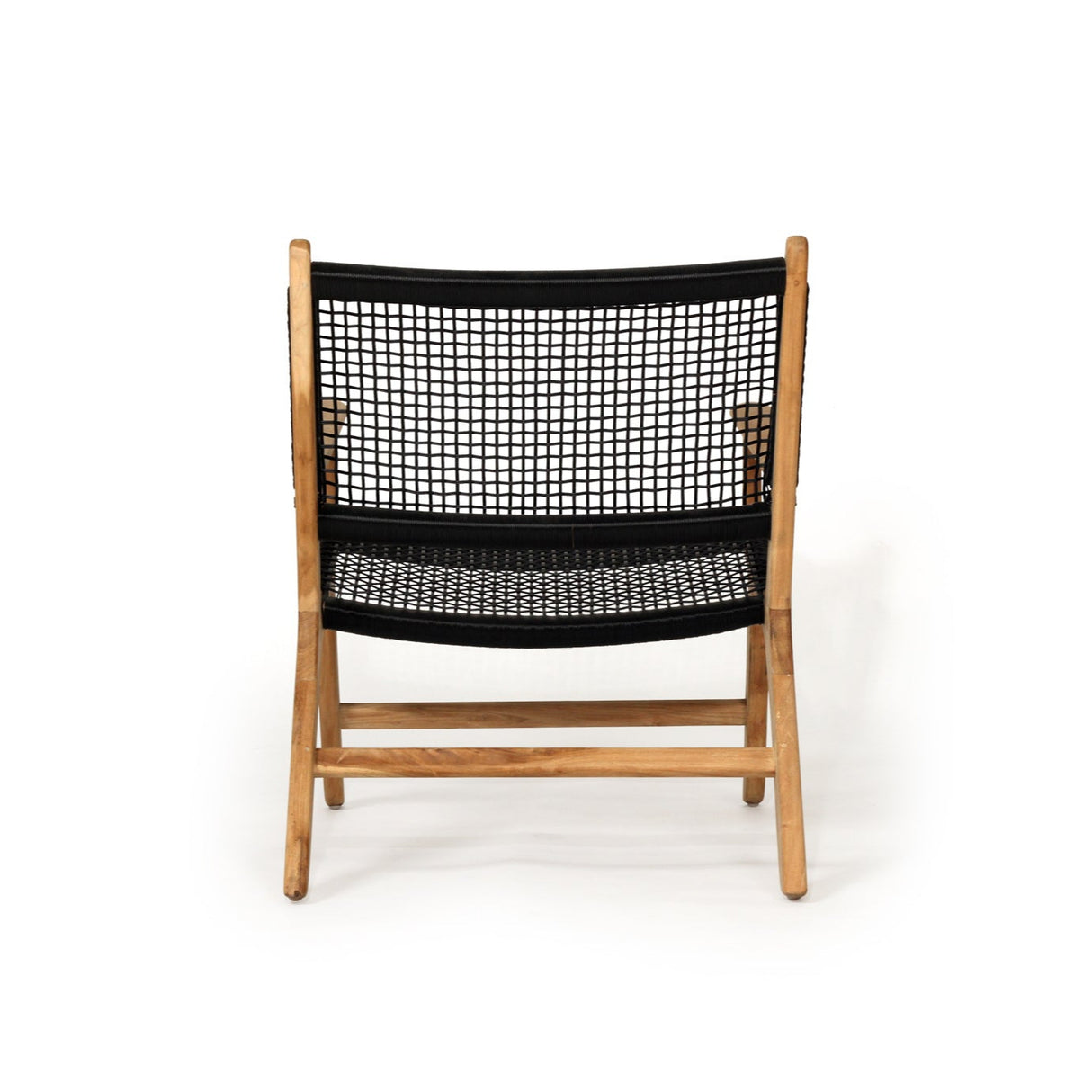 Zane Accent Teak Arm Chair – Black