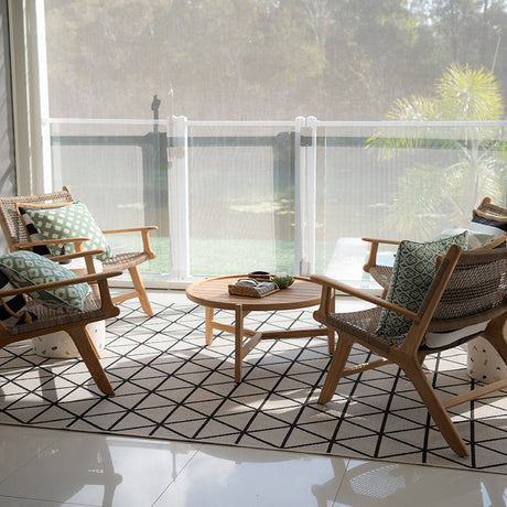 Zane Accent Teak Arm Chair – Washed Grey