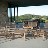 Zane Accent Teak Arm Chair – Washed Grey