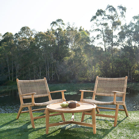 Zane Accent Teak Arm Chair – Washed Grey
