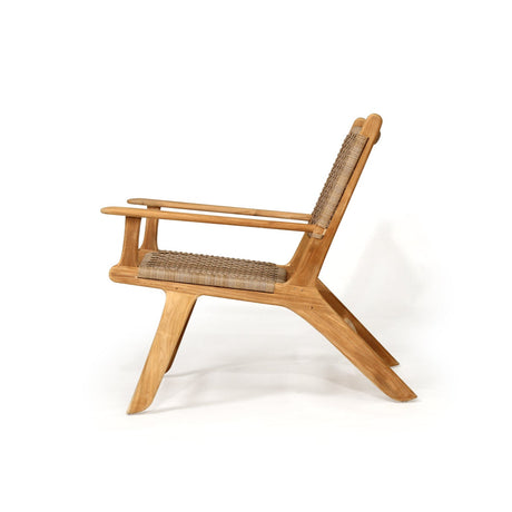 Zane Accent Teak Arm Chair – Washed Grey