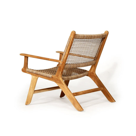 Zane Accent Teak Arm Chair – Washed Grey