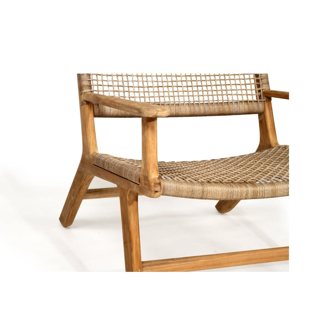 Zane Accent Teak Arm Chair – Washed Grey