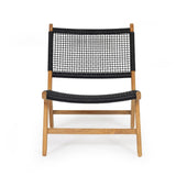 Zane Accent Teak Chair – Black