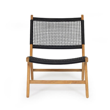 Zane Accent Teak Chair – Black