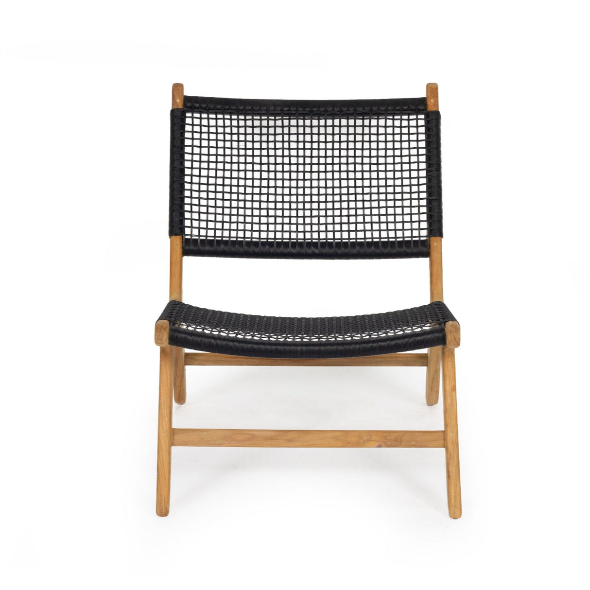 Zane Accent Teak Chair – Black