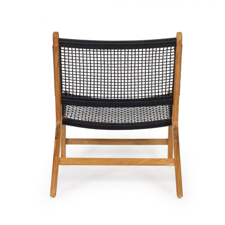 Zane Accent Teak Chair – Black