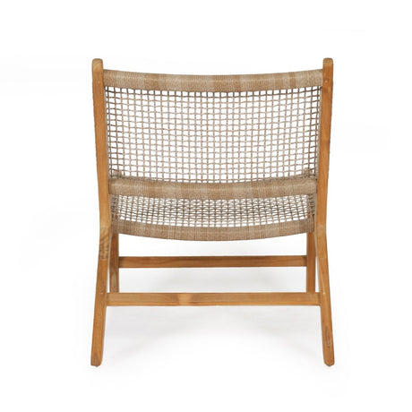 Zane Accent Teak Chair – Washed Grey