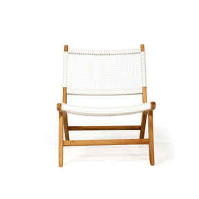 Zane Accent Teak Chair – WhiteZane Accent Chair – White