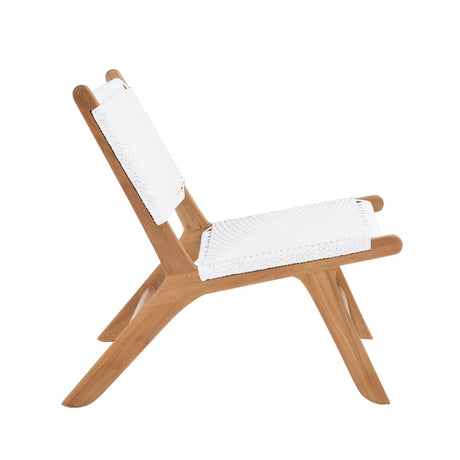 Zane Accent Teak Chair – Whitley (Close Weave) - 0.72m