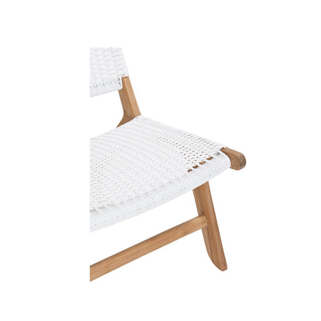Zane Accent Teak Chair – Whitley (Close Weave) - 0.72m