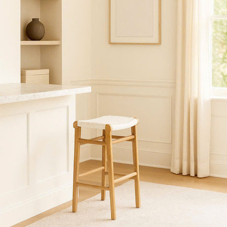 Zane Backless Counter Stool 0.66m – Whitley (Close Weave)
