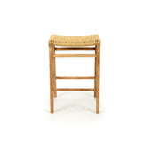 Zane Backless Counter Stool 0.68m – Sand (Close Weave)