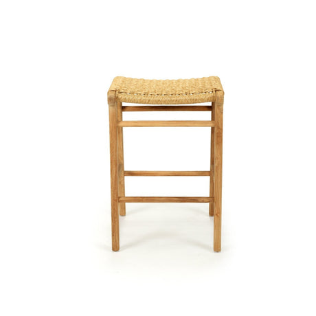 Zane Backless Counter Stool 0.68m – Sand (Close Weave)
