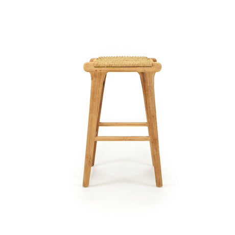 Zane Backless Counter Stool 0.68m – Sand (Close Weave)