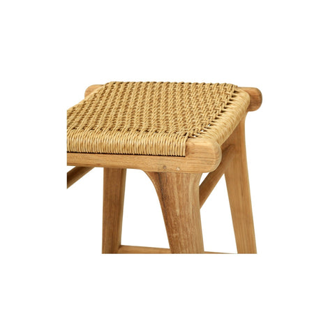 Zane Backless Counter Stool 0.68m – Sand (Close Weave)