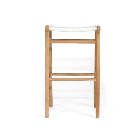 Zane Backless Teak Bar Stool - Whitley - 0.78m