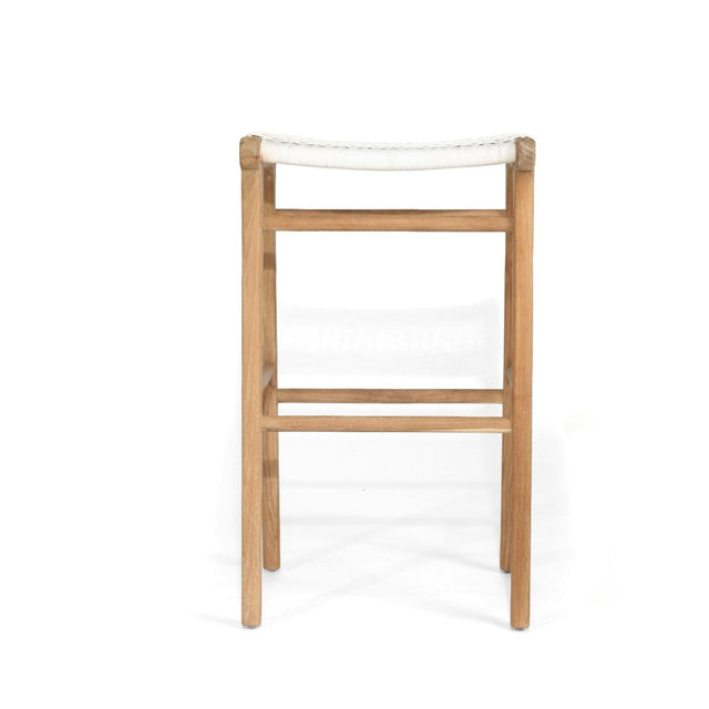 Zane Backless Teak Bar Stool - Whitley - 0.78m