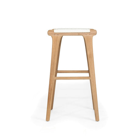 Zane Backless Teak Bar Stool - Whitley - 0.78m