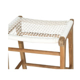 Zane Backless Teak Bar Stool - Whitley - 0.78m