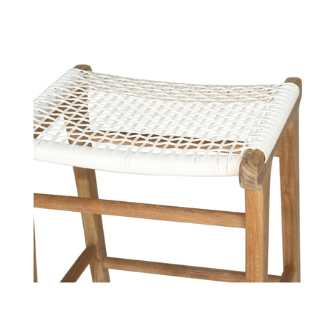 Zane Backless Teak Bar Stool - Whitley - 0.78m
