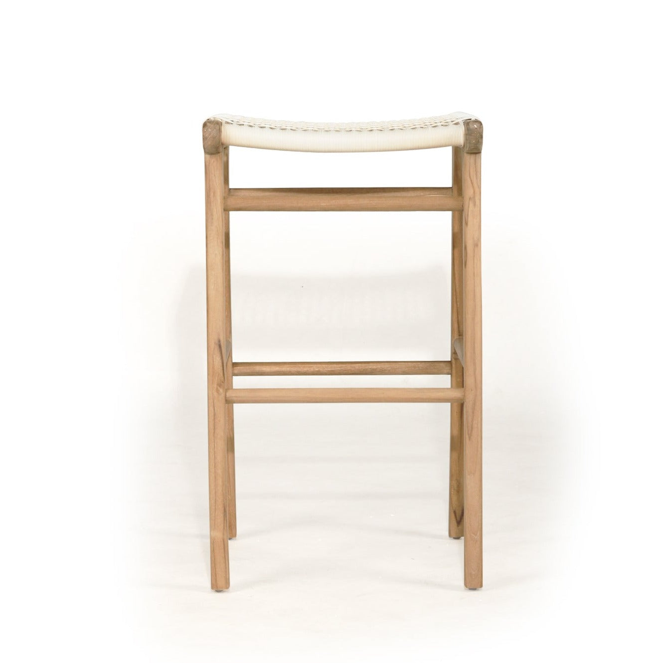 Zane Backless Teak Counter Stool - Whitley - 0.66m