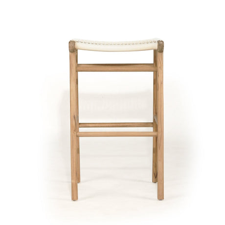 Zane Backless Teak Counter Stool - Whitley - 0.66m