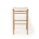 Zane Backless Teak Counter Stool - Whitley - 0.66m