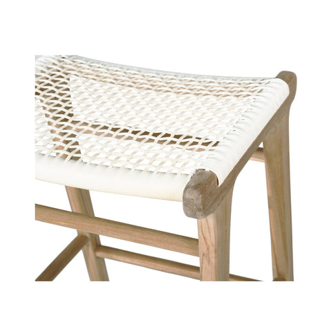Zane Backless Teak Counter Stool - Whitley - 0.66m