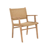 Zane Teak Armchair – Sand – Close Weave 0.66m