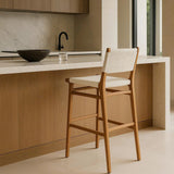 Zane Teak Bar Stool – Whitley (Close Weave) 1.1m