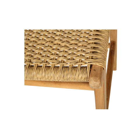 Zane Teak Counter Stool – Sand (Close Weave) 0.95m