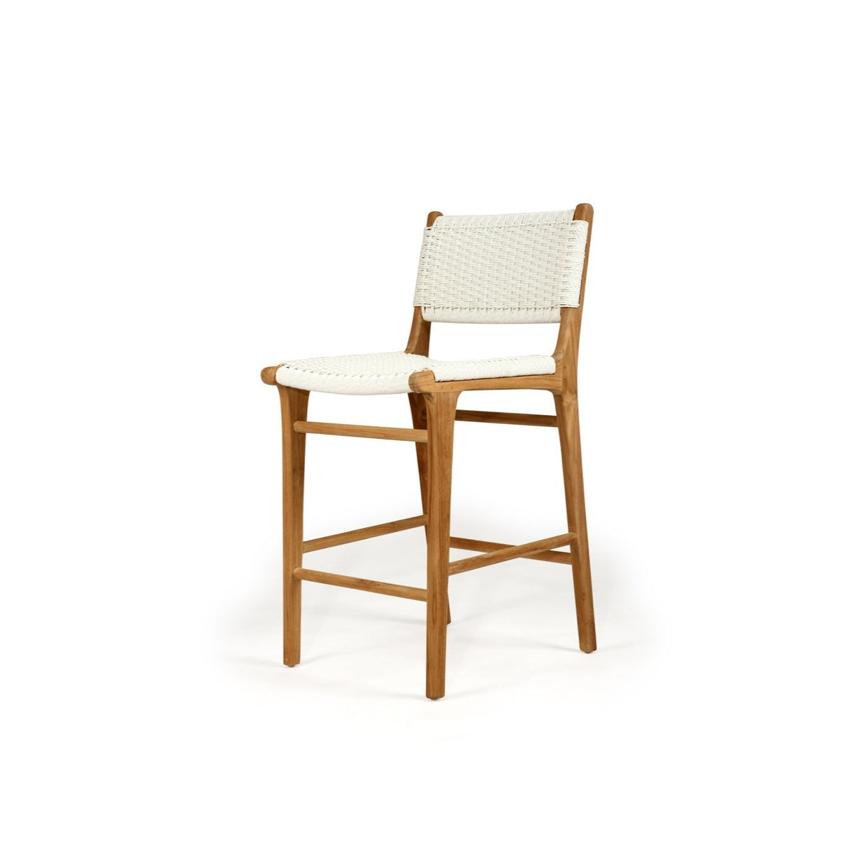 Zane Teak Counter Stool – Whitley (Close Weave) 0.49m