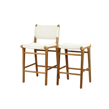 Zane Teak Counter Stool – Whitley (Close Weave) 0.49m