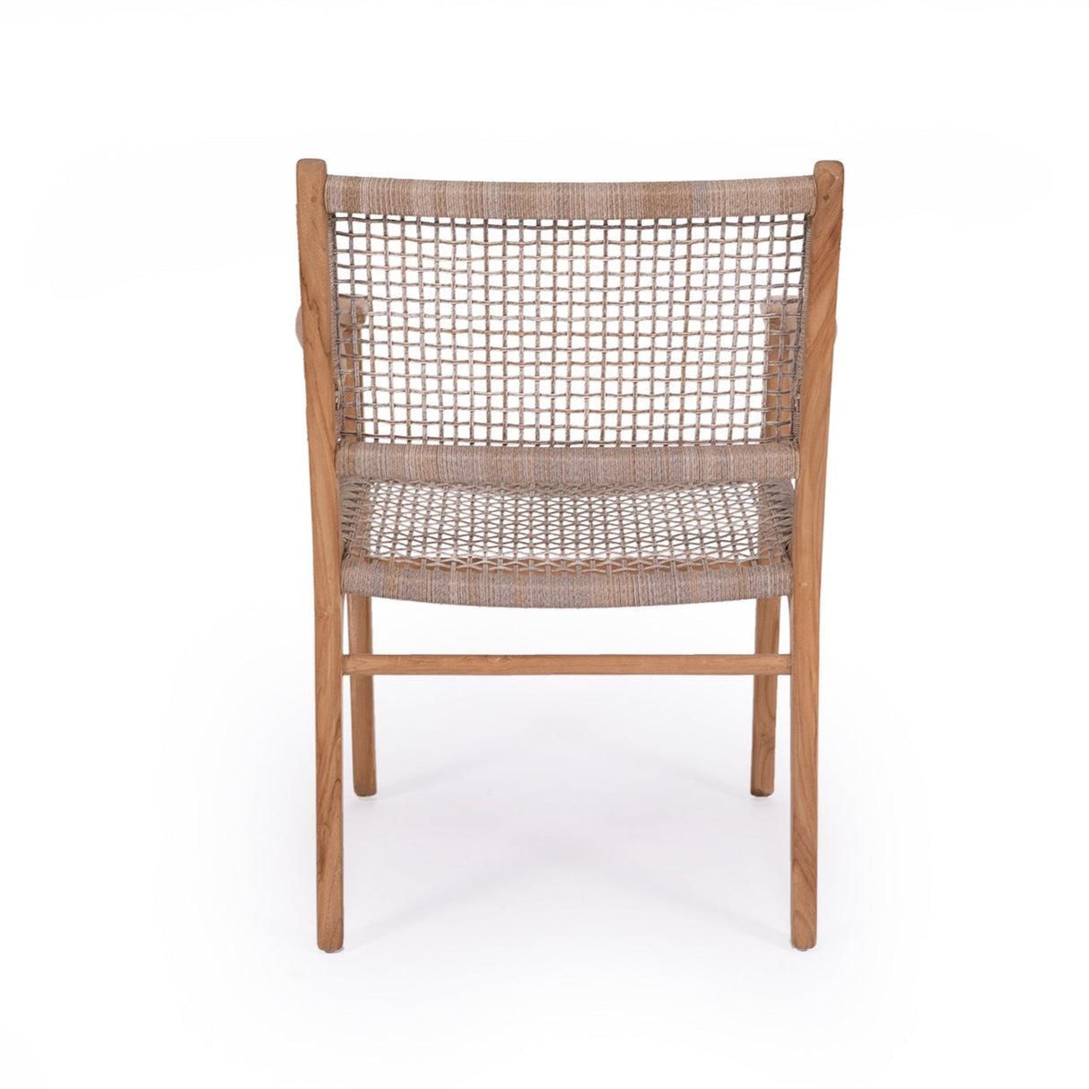 Zane Teak Dining Armchair  - Washed Grey