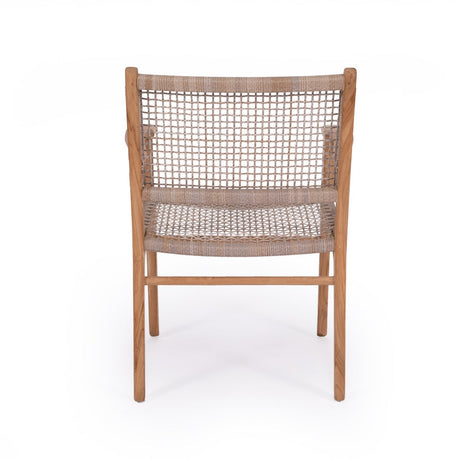 Zane Teak Dining Armchair  - Washed Grey