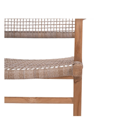 Zane Teak Dining Armchair  - Washed Grey