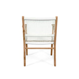 Zane Teak Dining Armchair - White 