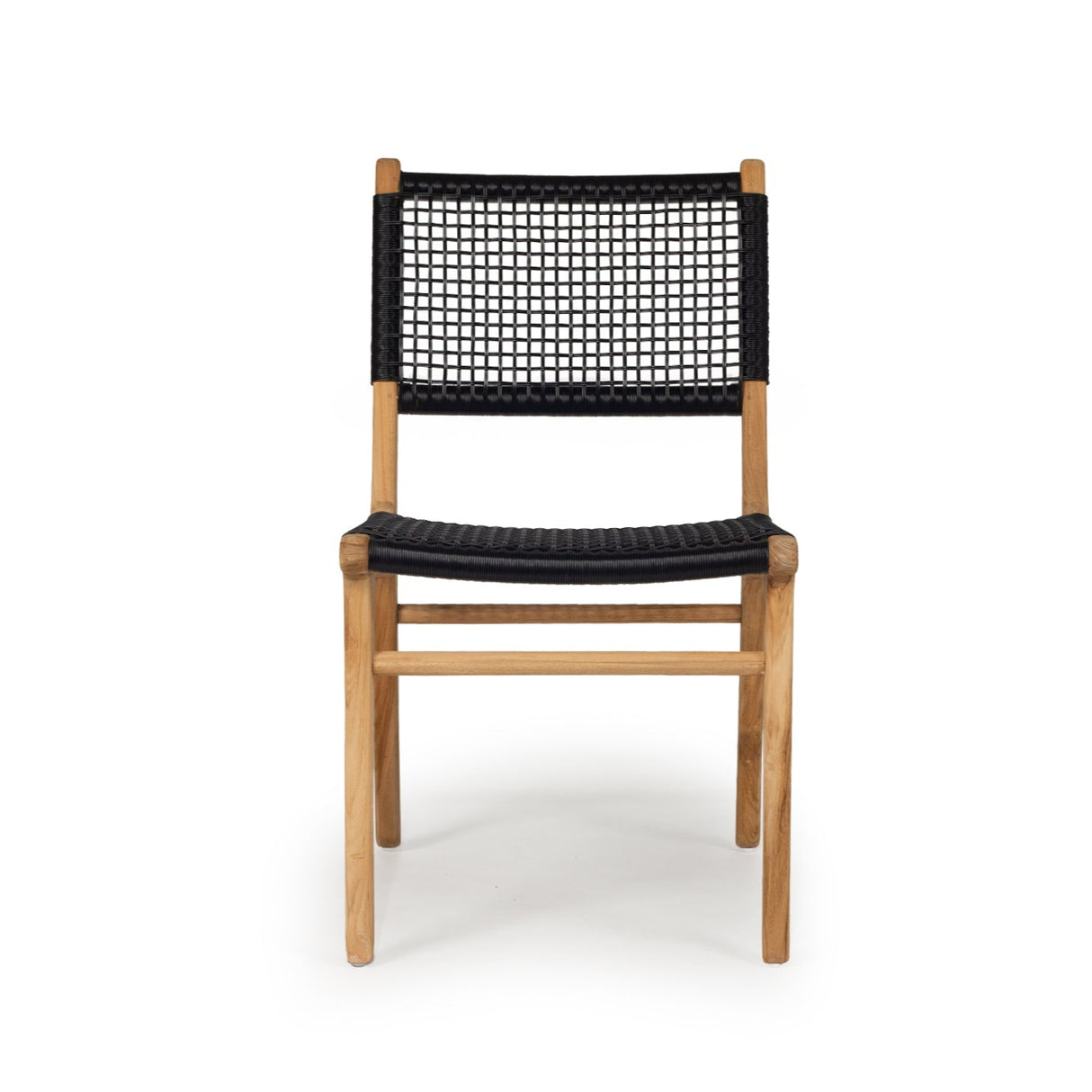 Zane Teak Dining Chair - Black