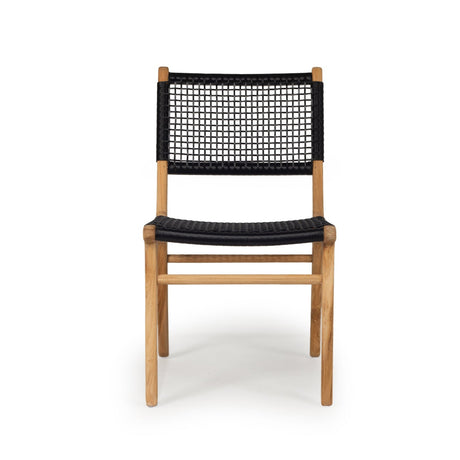 Zane Teak Dining Chair - Black